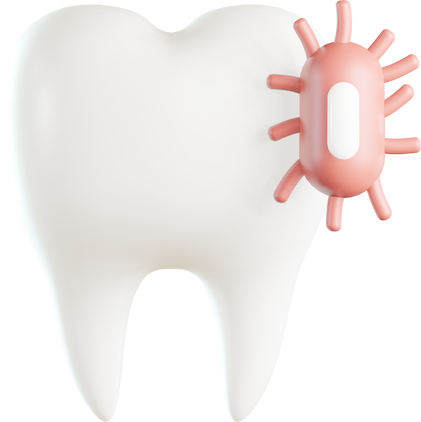 Tooth bacteria 3D